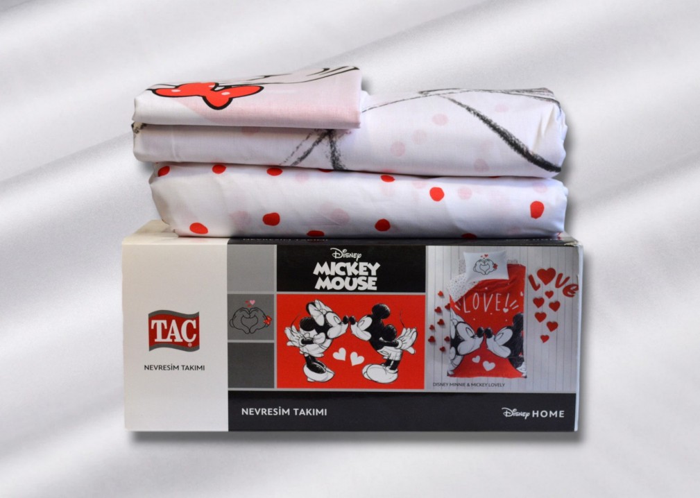 Комплект постільної білизни Tac Disney Minnie And Mickey Lovely