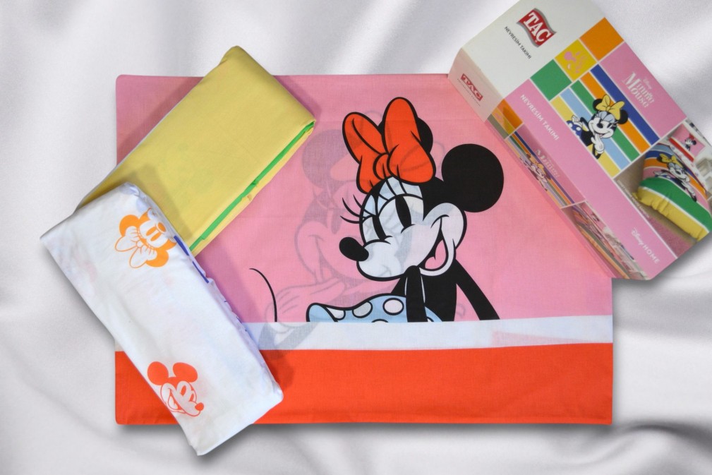 Комплект постільної білизни Tac Disney 160×220 см Minnie Mouse Rainbow 2