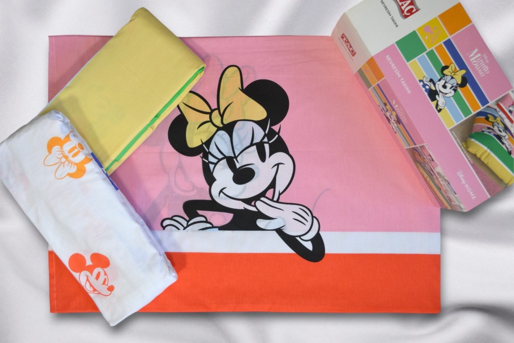 Комплект постільної білизни Tac Disney 160×220 см Minnie Mouse Rainbow 2