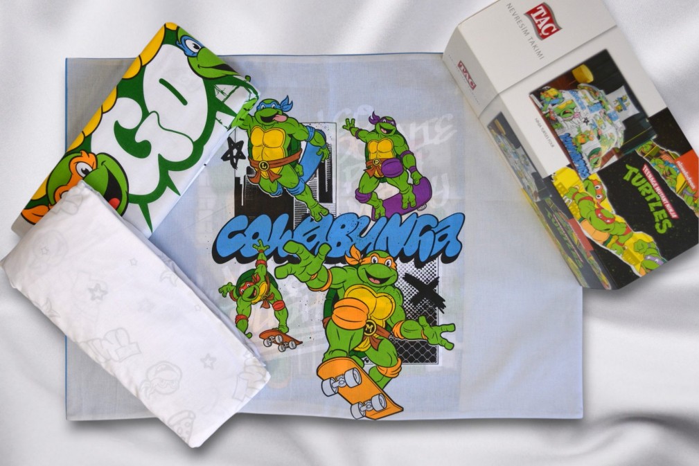 Комплект постільної білизни Tac Disney 160×220 см Ninja Turtles Four
