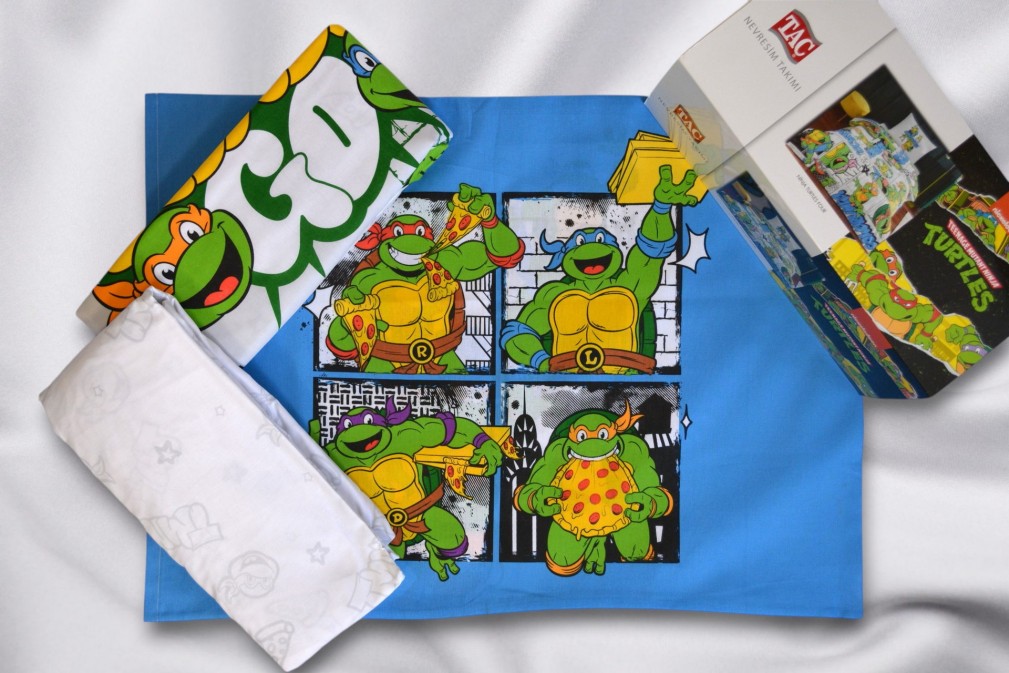 Комплект постільної білизни Tac Disney 160×220 см Ninja Turtles Four