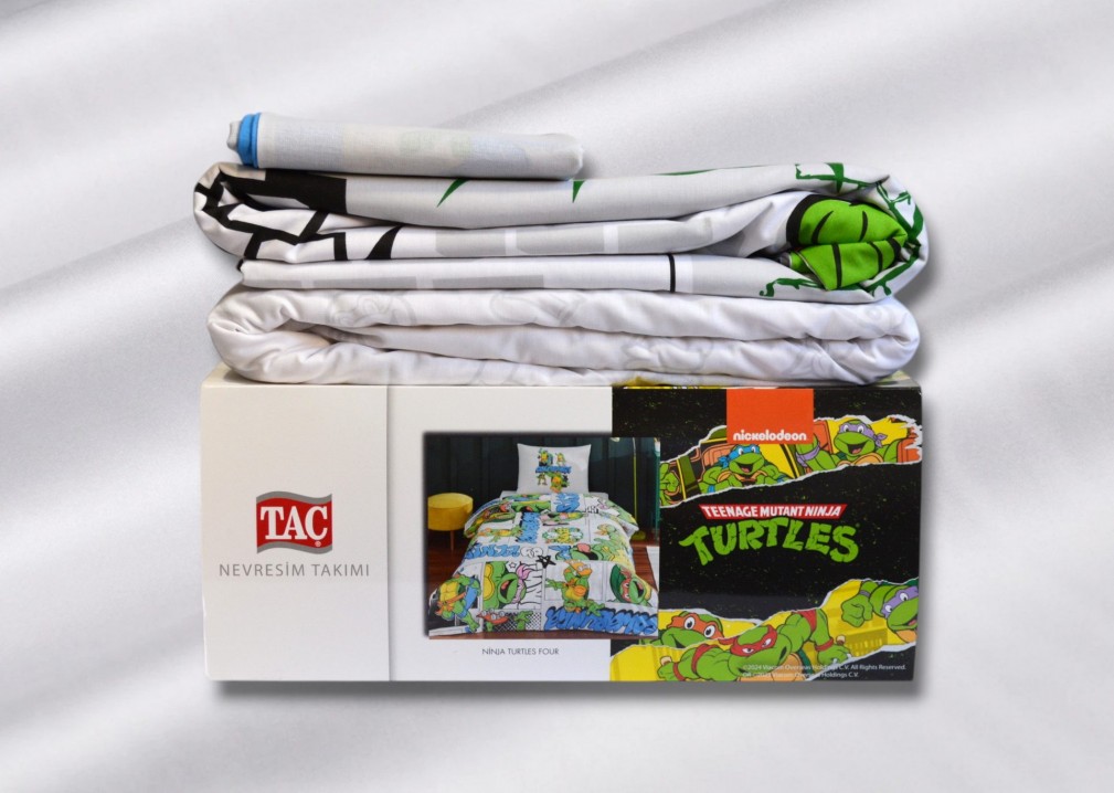 Комплект постільної білизни Tac Disney 160×220 см Ninja Turtles Four
