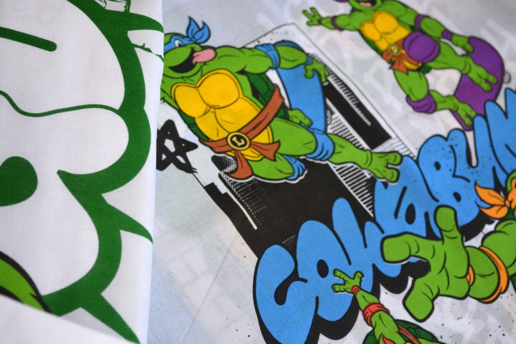 Комплект постільної білизни Tac Disney 160×220 см Ninja Turtles Four