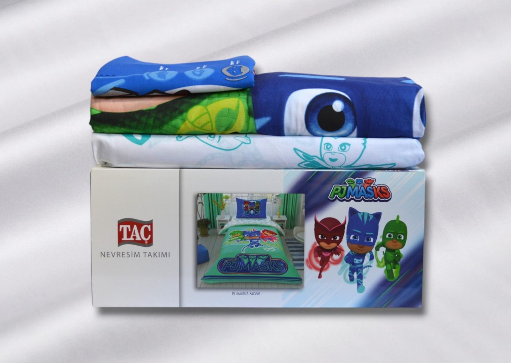 Комплект постільної білизни Tac Disney 160×220 см PJ Masks Move