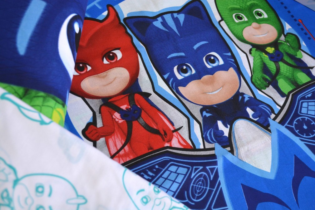 Комплект постільної білизни Tac Disney 160×220 см PJ Masks Move