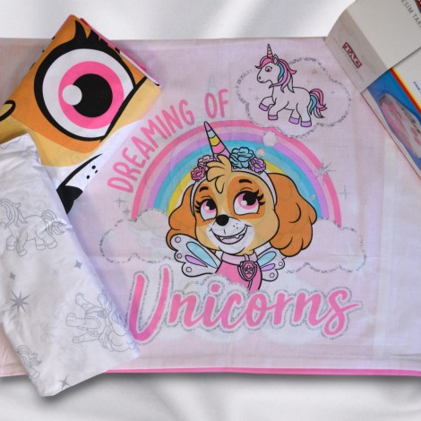 Комплект постільної білизни Tac Disney 160×220 см Paw Patrol Skye Glitter