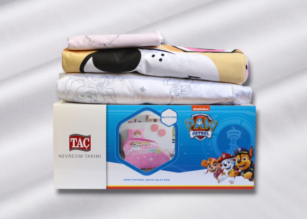 Комплект постільної білизни Tac Disney 160×220 см Paw Patrol Skye Glitter