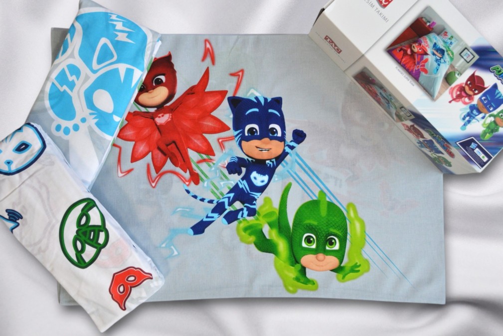 Комплект постільної білизни Tac Disney 160×220 см PJ Masks Super Team