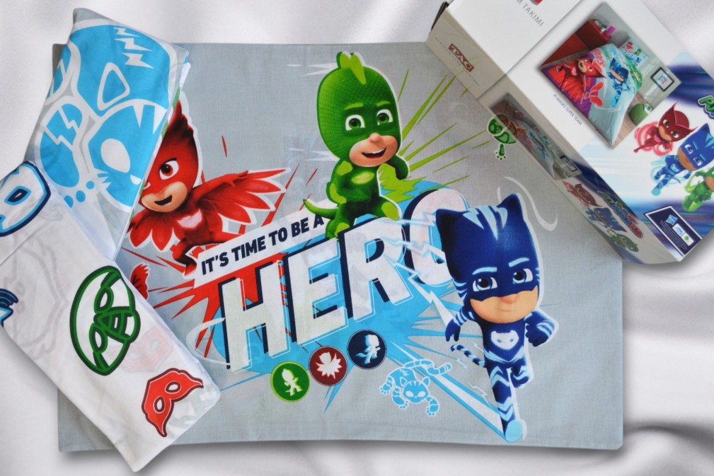 Комплект постільної білизни Tac Disney 160×220 см PJ Masks Super Team