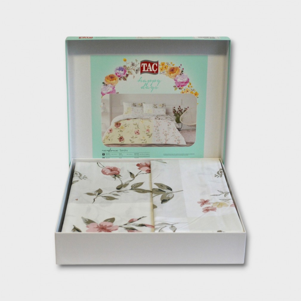 Комплект постільної білизни Tac Ranforse 200×220 см Sandra