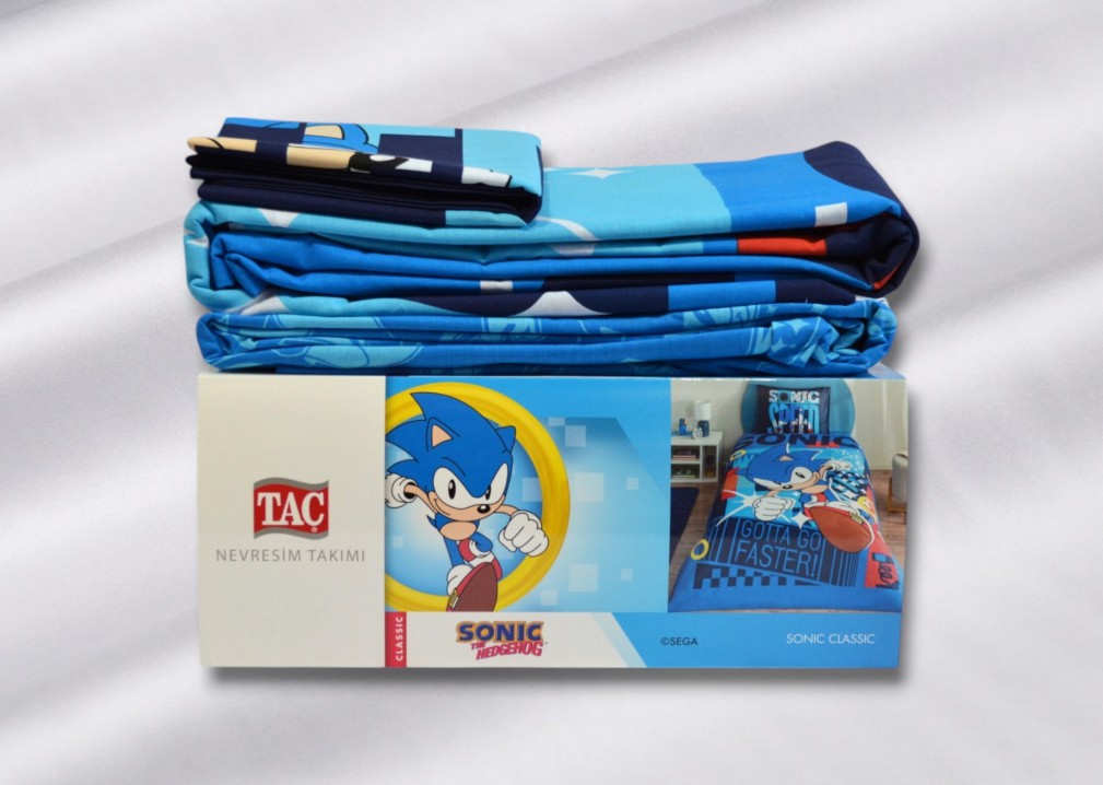 Комплект постільної білизни Tac Disney 160×220 см Sonic Classic