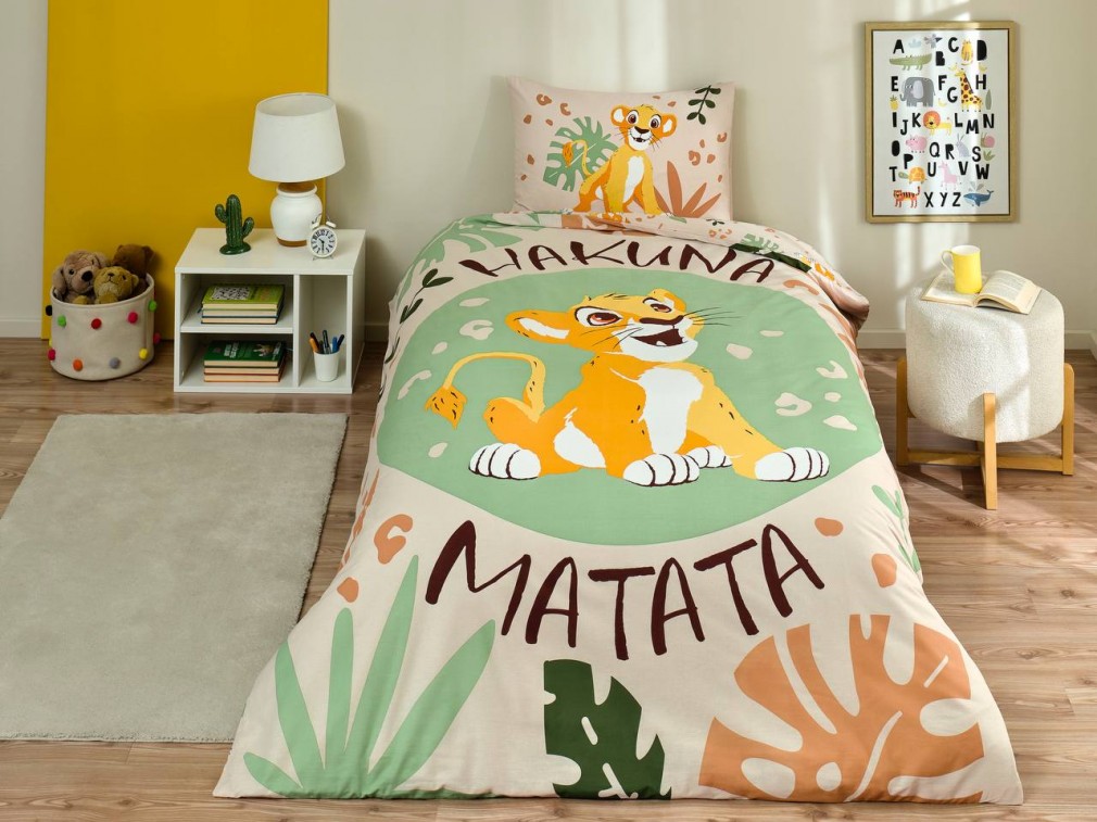 Комплект постільної білизни Tac Disney 160×220 см Lion King Jungle
