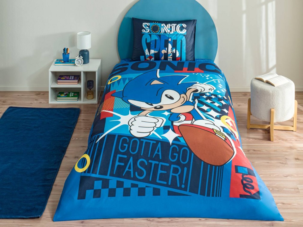 Комплект постільної білизни Tac Disney 160×220 см Sonic Classic