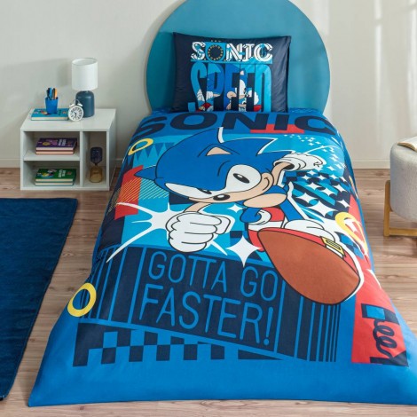 Комплект постільної білизни Tac Disney 160×220 см Sonic Classic
