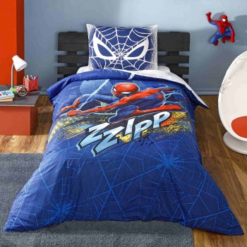 Комплект постільної білизни Tac Disney 160×220 см Spiderman Blue City