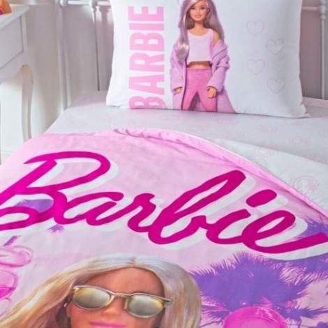 Комплект постільної білизни Tac Disney Barbie Pink Power