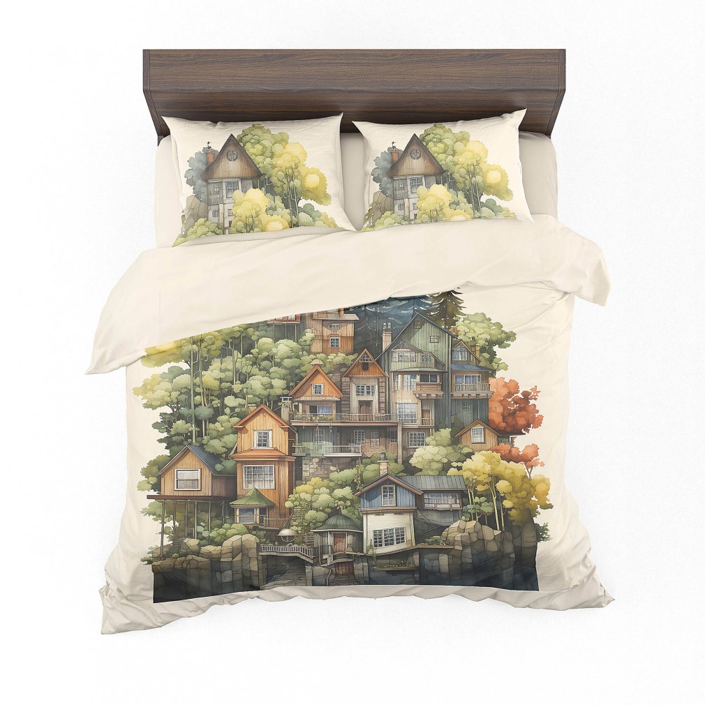 Комплект постельного белья Home Line Дом полуторный