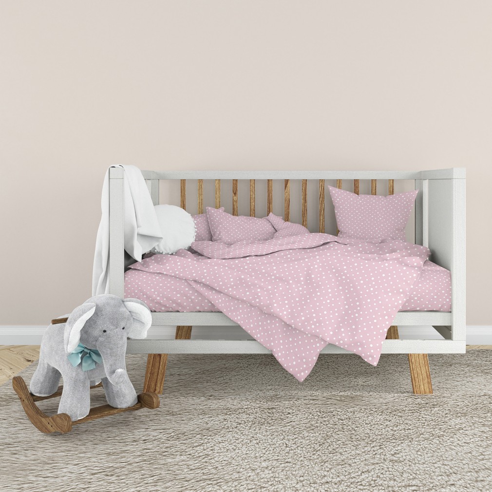 Дитячий комплект постільної білизни Home Line Горох рожевий