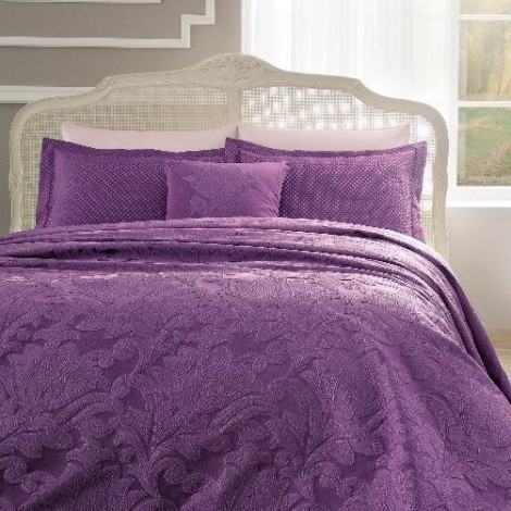 Покривало з наволочками Tivolyo Home Versa lilac