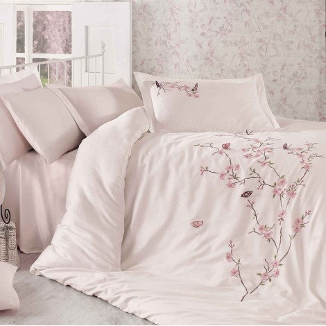 Комплект постільної білизни Dantela Butterfly євро