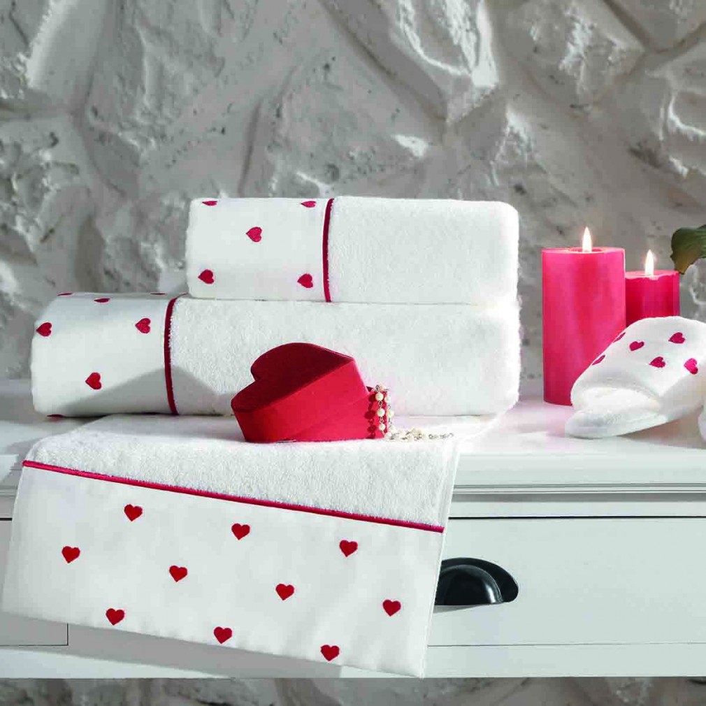 Набір рушників Tivolyo Home Tiamo 3 шт red