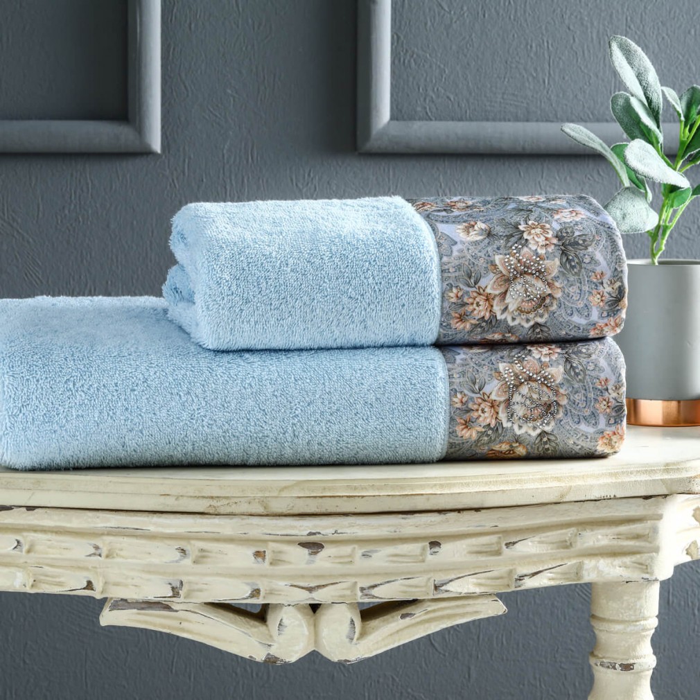 Набір рушників Tivolyo Home Anika 2 шт blue