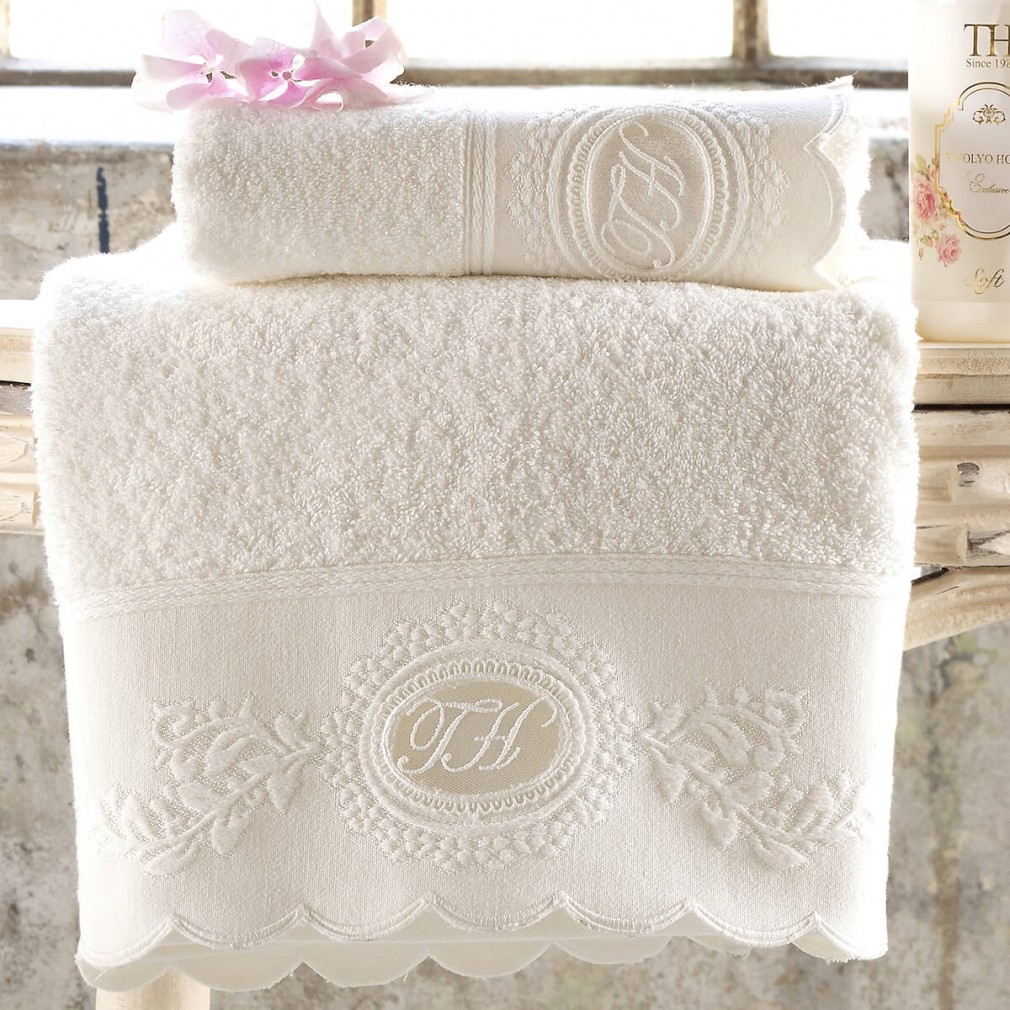 Набір рушників Tivolyo Home Antoinette 2 шт ecru