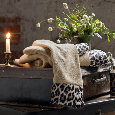 Набір рушників Tivolyo Home Leopard bej 3 шт