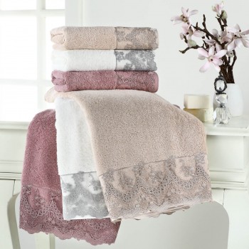 Набір рушників Tivolyo Home Regina 2 шт ecru