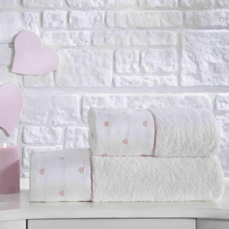 Набір рушників Tivolyo Home Tiamo 2 шт rose