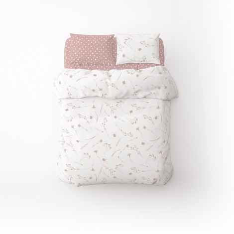 Полуторний комплект постільної білизни Home Line Волошки рожевий