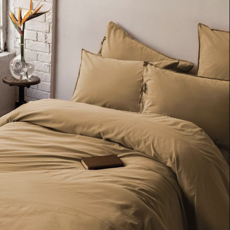 Комплект постільної білизни Issimo Home Savanna mustard євро