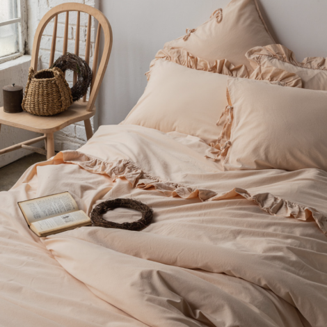 Комплект постільної білизни Issimo Home Frill beige
