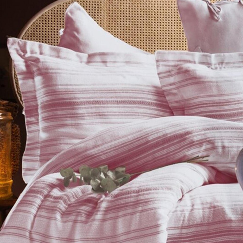 Комплект постільної білизни Issimo Home Raphia Bordeaux