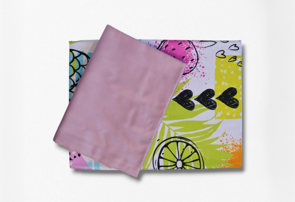 Комплект постільної білизни Issimo Home Digital Satin 160х220 см Lemonade
