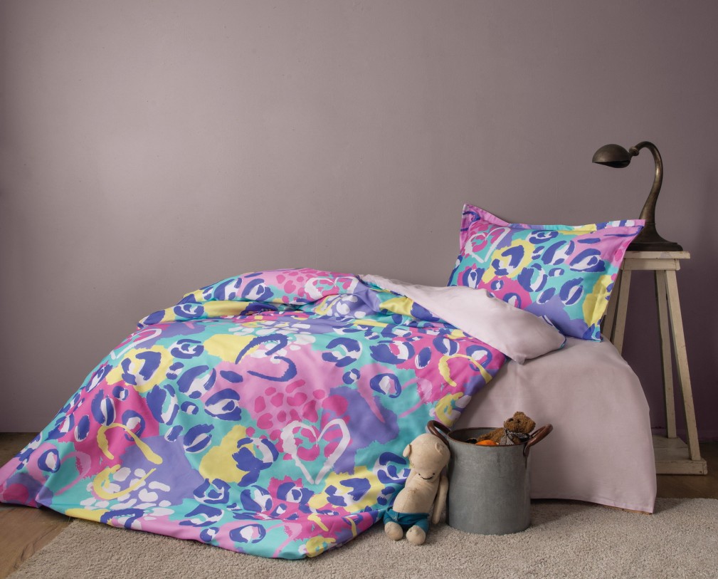Комплект постільної білизни Issimo Home Digital Satin 160х220 см Pinky