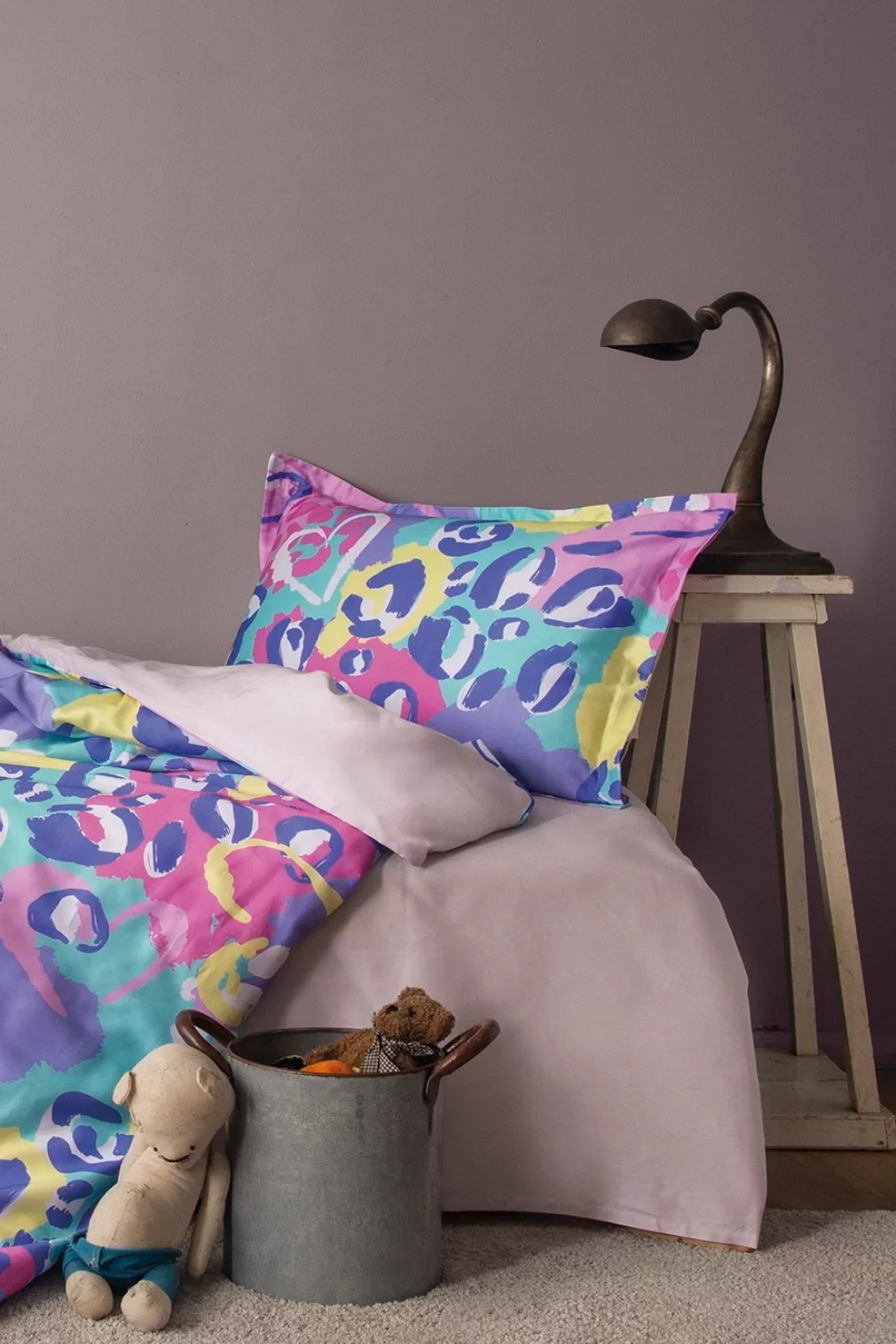 Комплект постільної білизни Issimo Home Digital Satin 160х220 см Pinky