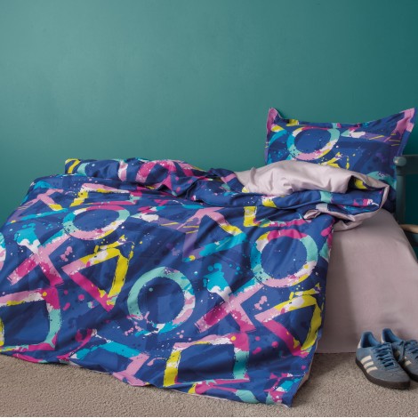 Комплект постільної білизни Issimo Home Digital Satin 160х220 см Play