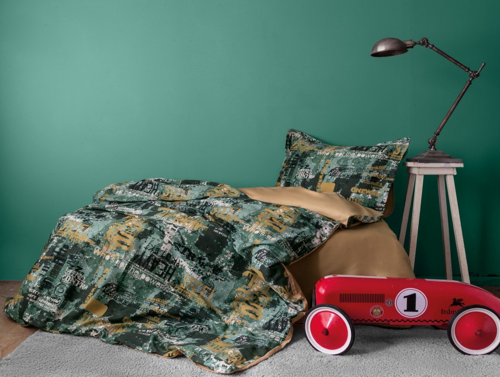 Комплект постільної білизни Issimo Home Digital Satin 160х220 см Rocky