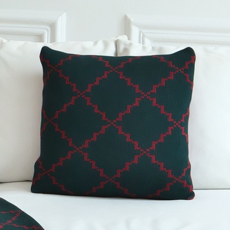 Наволочка  La Modno Diamond Green-Burgundy
