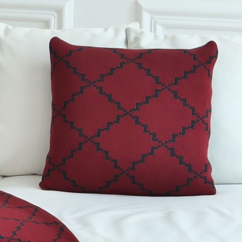 Наволочка  La Modno Diamond Green-Burgundy