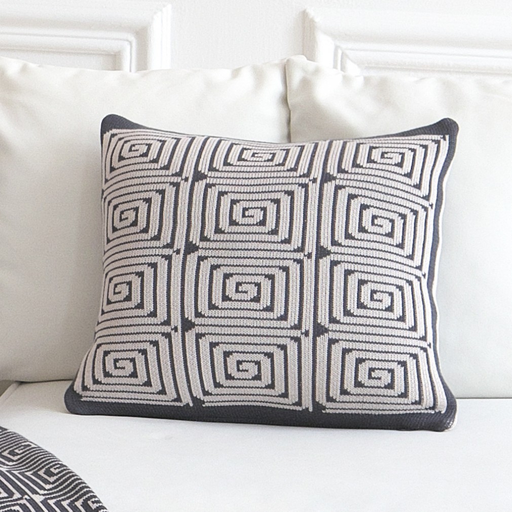 Покривало La Modno Monogram Anthracite-Beige 