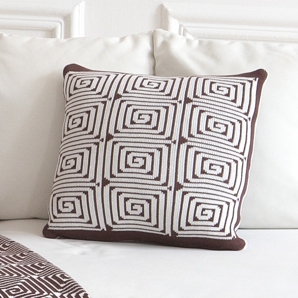 Покривало La Modno Monogram Brown-Ecru
