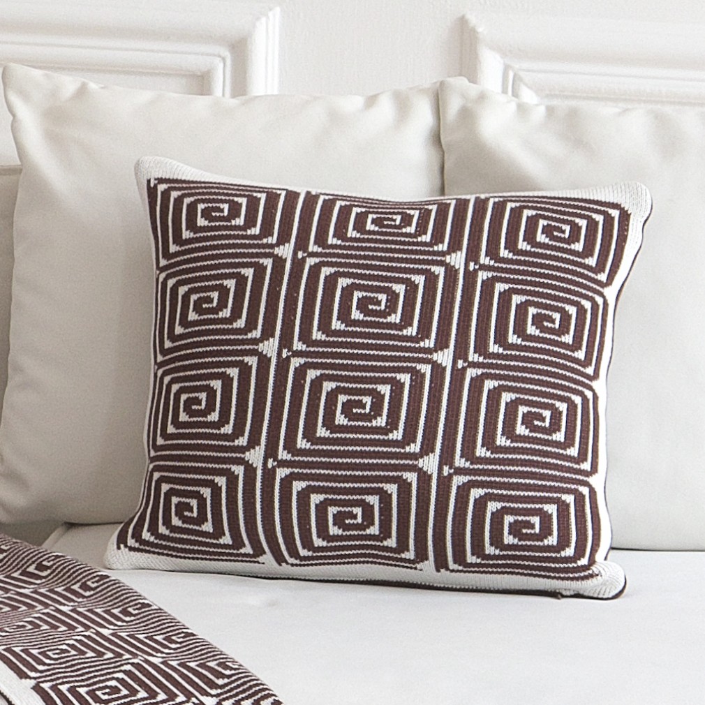 Покривало La Modno Monogram Brown-Ecru
