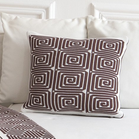 Наволочка La Modno Monogram Brown-Ecru 