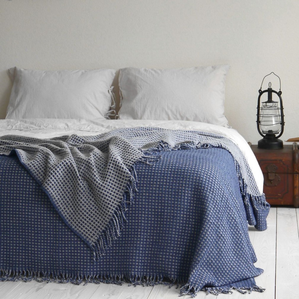 Покрывало La Modno 200x220 Cosy Dark Blue-Sky Grey