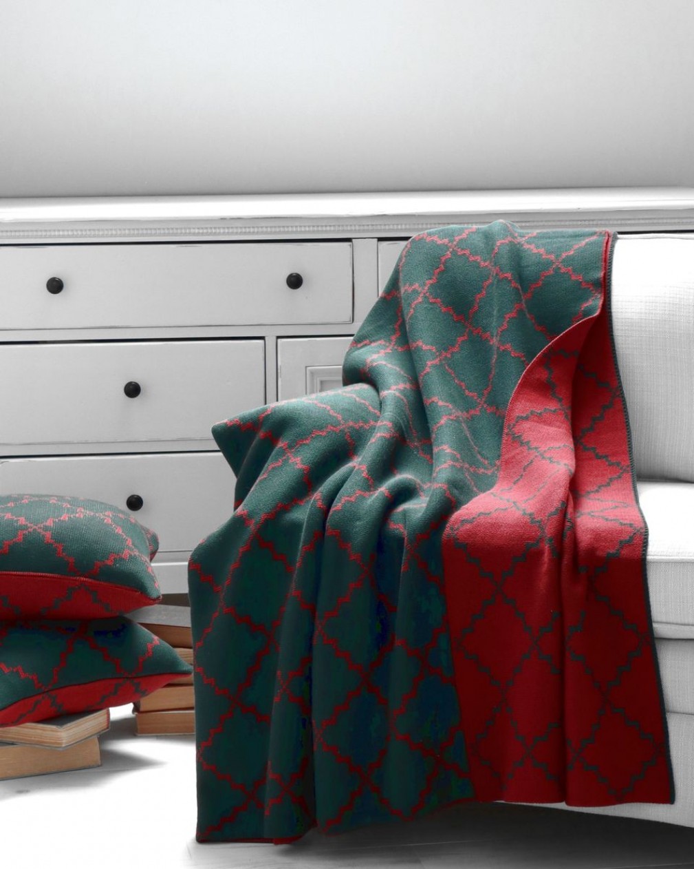 Покривало  La Modno Diamond Green-Burgundy 