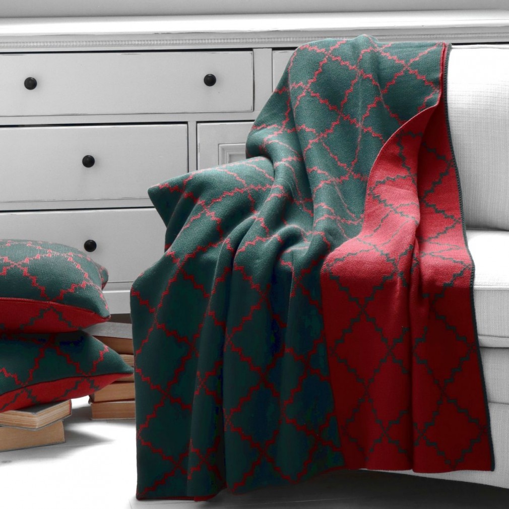 Покривало  La Modno Diamond Green-Burgundy 
