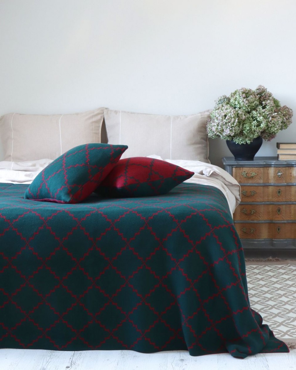 Покривало  La Modno Diamond Green-Burgundy 
