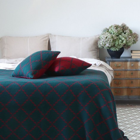 Покривало La Modno Diamond Green-Burgundy 